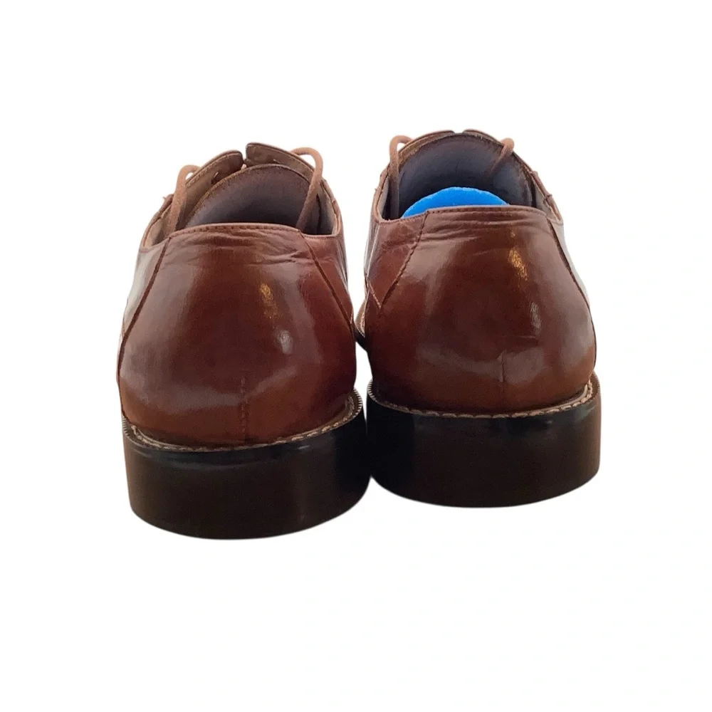 Stacy Adams Elegant Brown Leather Men's‎ Shoes size 9.5